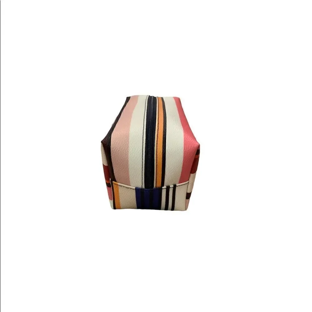 Kate Spade Shore St. Berber Stripe Cosmetic Bag NWOT
